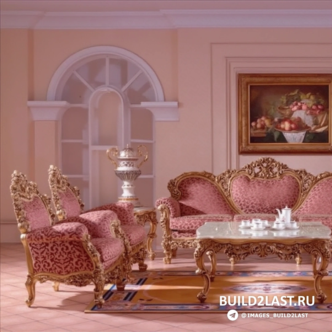 Детская комната в розовых оттенках с зеркалами, ковром и кроватью, украшенная стильными настольными лампами