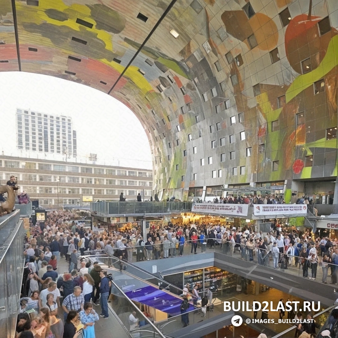 ����� ������� ����� Markthal � ���������� � ������������� ��������, ����������